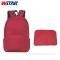 Custom Cheap Fold Up Pocket Bags Fashionable Foldable Nylon Backpack